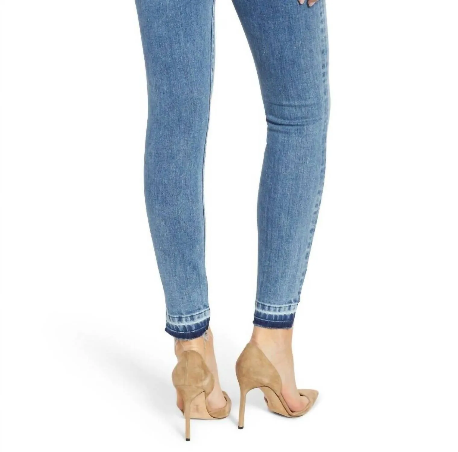 7 For All Mankind - The Ankle Super Skinny Step Raw Hem Denim Jeans