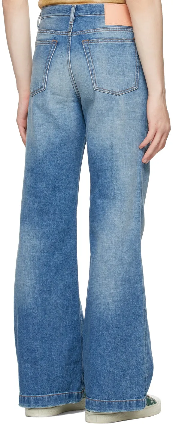 Acne Studios Blue Bootcut Jeans