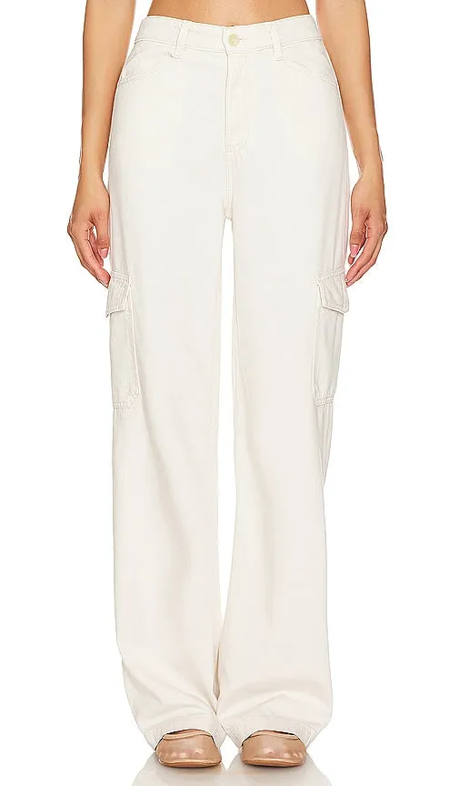 AG Jeans Gatina Wide Leg in Ivory
