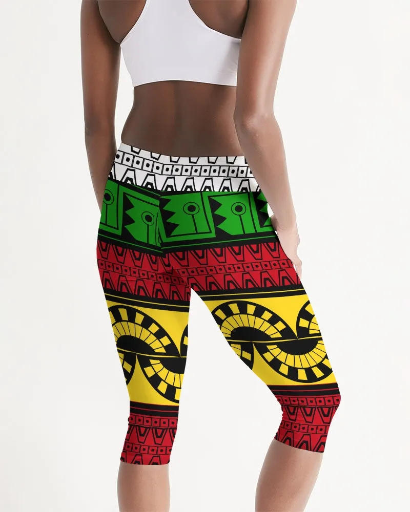 Akawaio Guyanese Swag Women's Mid-Rise Capri