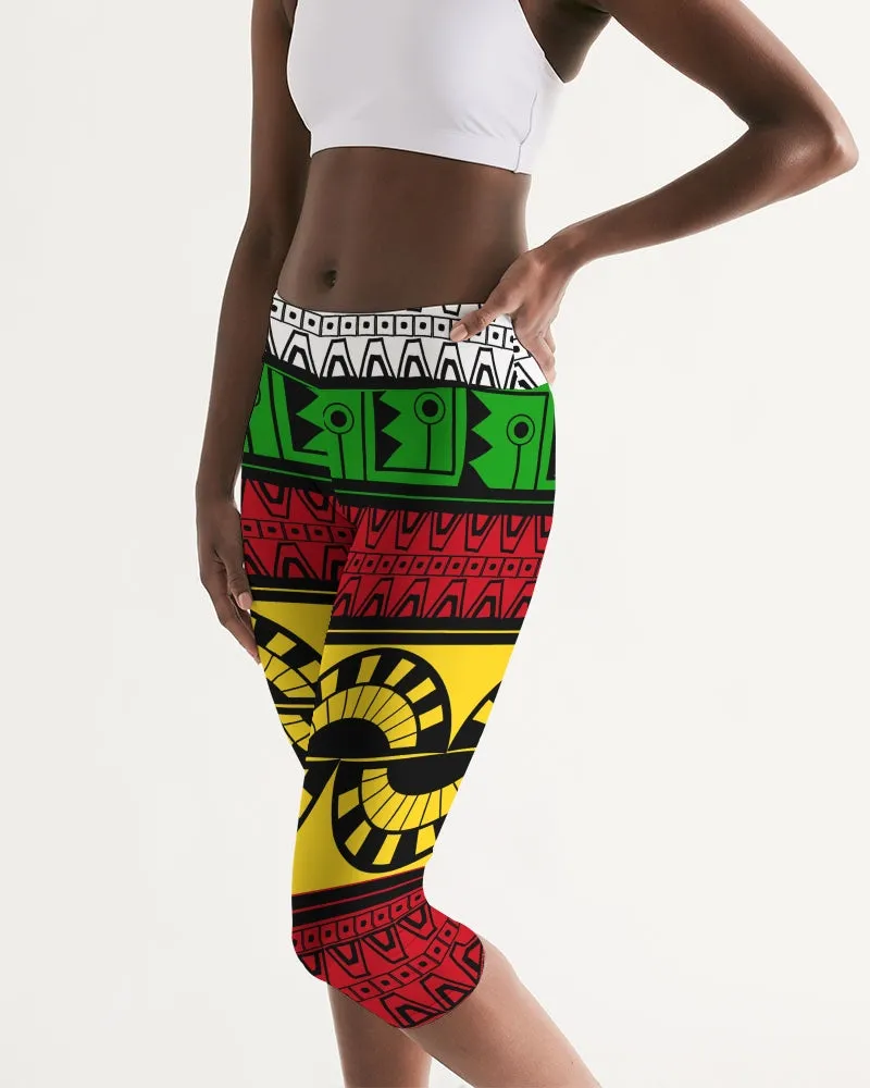 Akawaio Guyanese Swag Women's Mid-Rise Capri