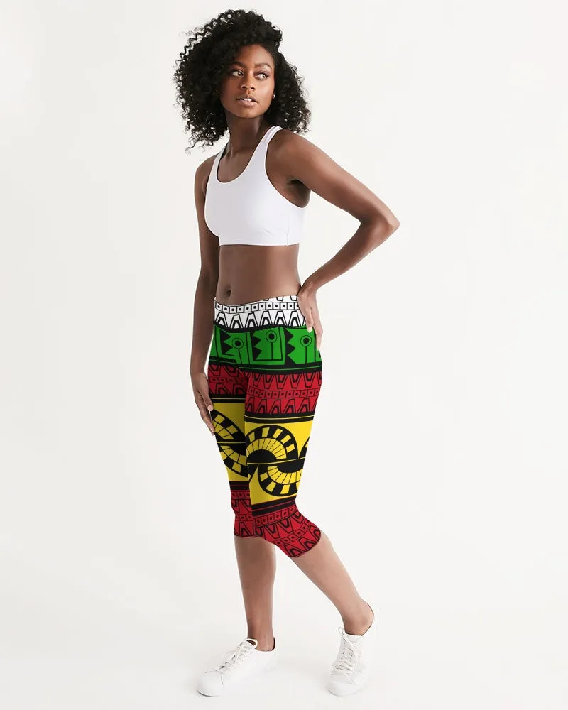 Akawaio Guyanese Swag Women's Mid-Rise Capri