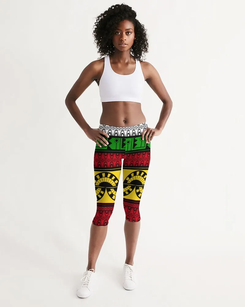 Akawaio Guyanese Swag Women's Mid-Rise Capri