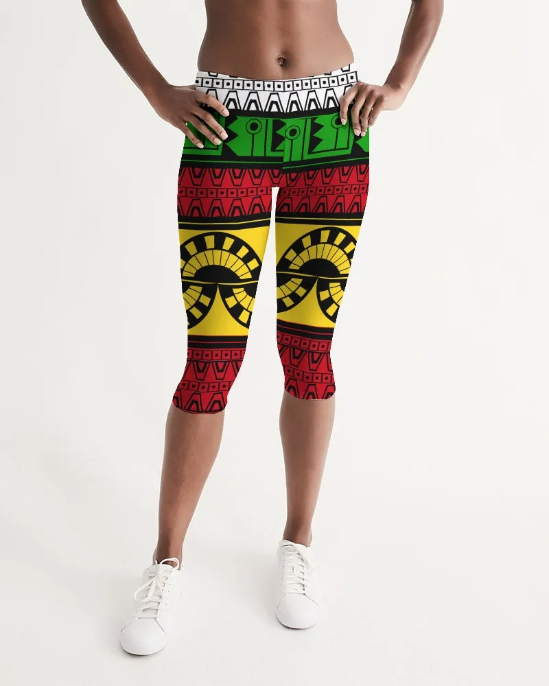 Akawaio Guyanese Swag Women's Mid-Rise Capri