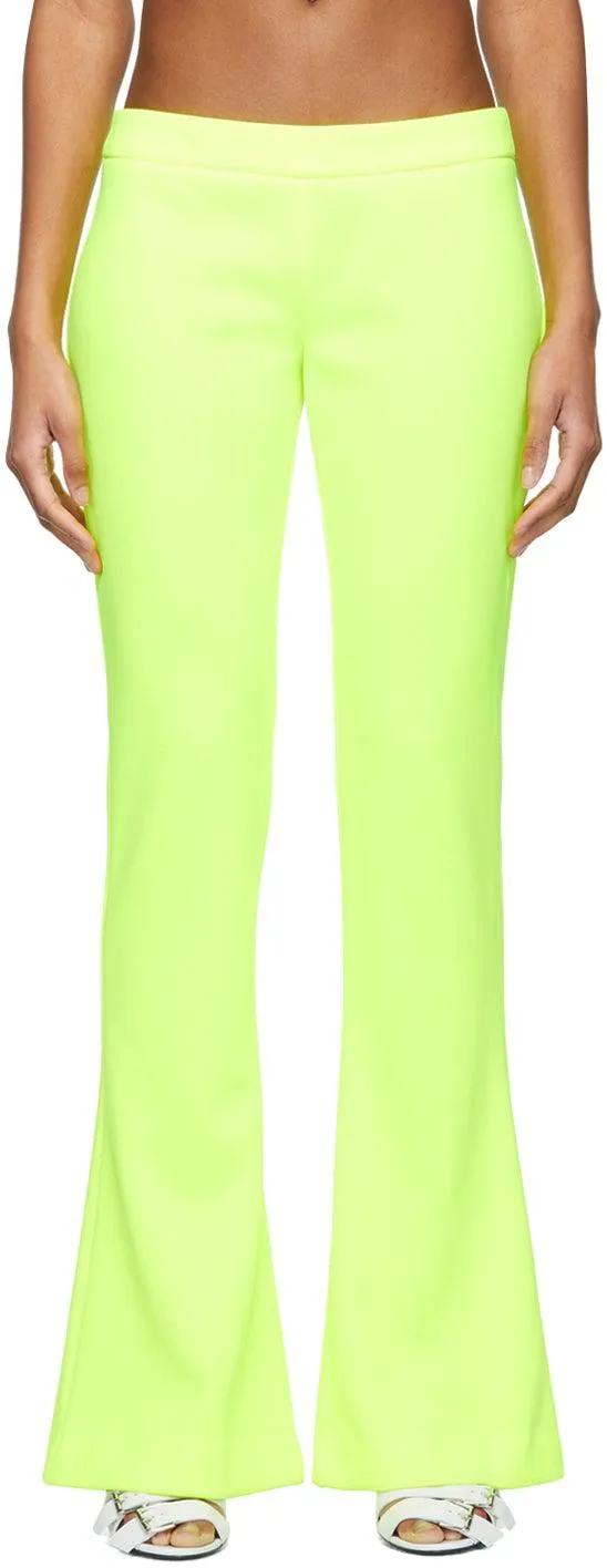 Balmain Yellow Bootcut Trousers