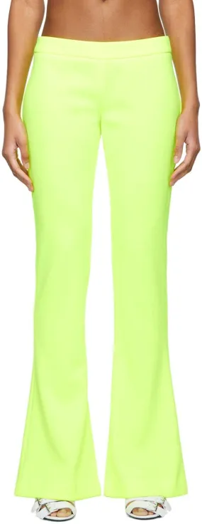 Balmain Yellow Bootcut Trousers