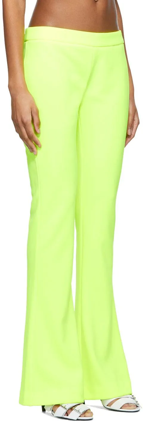 Balmain Yellow Bootcut Trousers