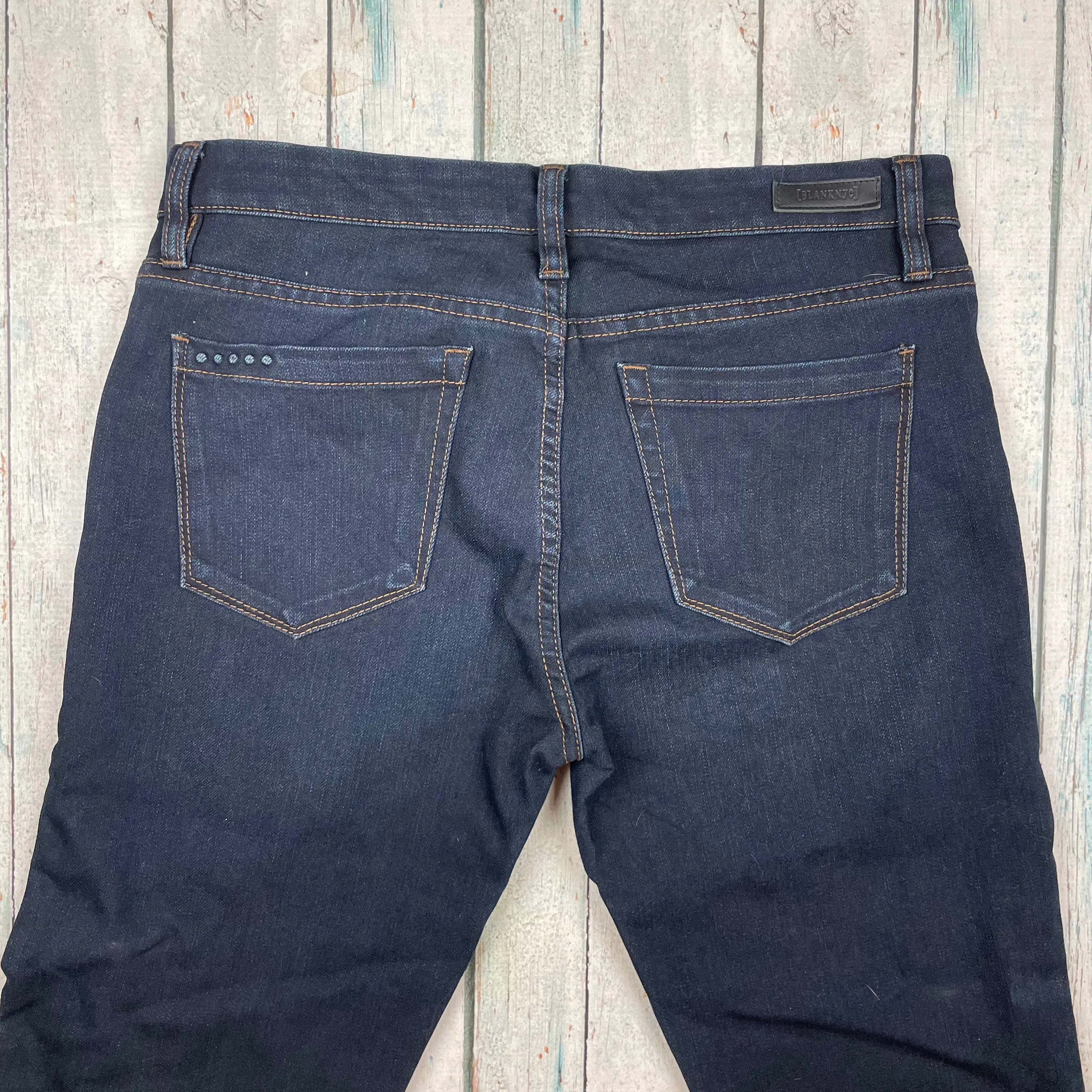 BLANK NYC Dark Wash Mid Rise Skinny Jeans - Size 27