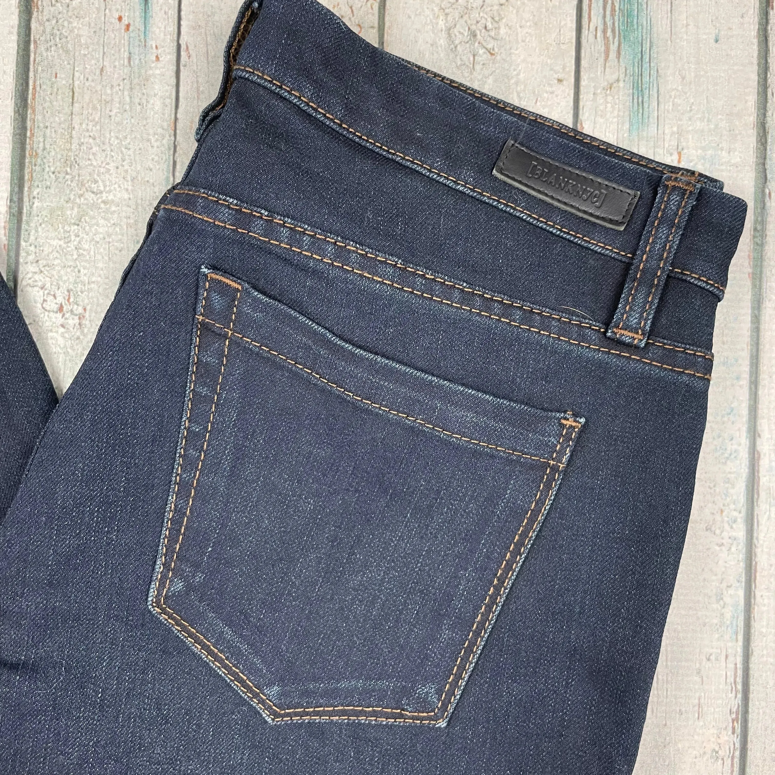 BLANK NYC Dark Wash Mid Rise Skinny Jeans - Size 27