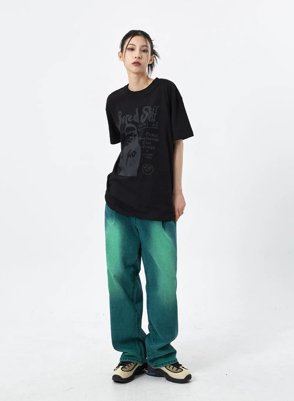 Color Wide Leg Jeans CM309