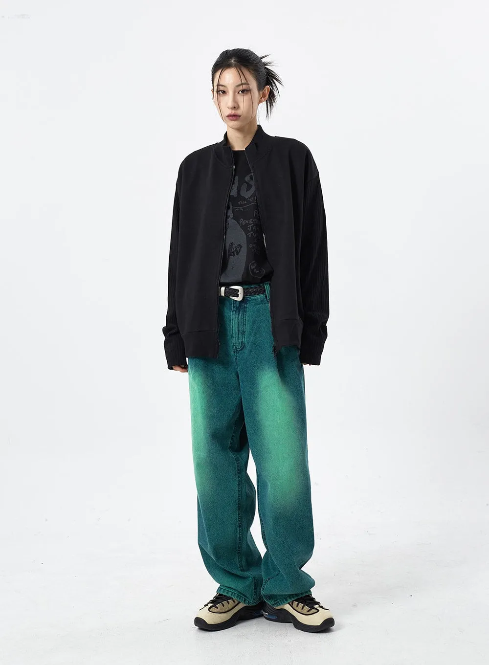 Color Wide Leg Jeans CM309