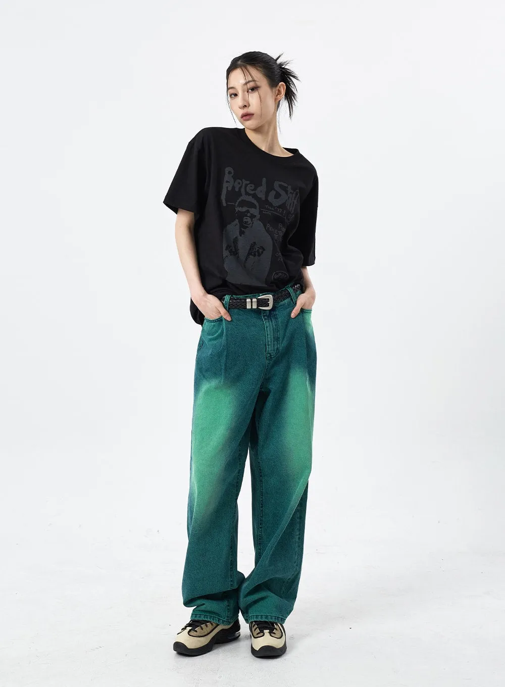 Color Wide Leg Jeans CM309