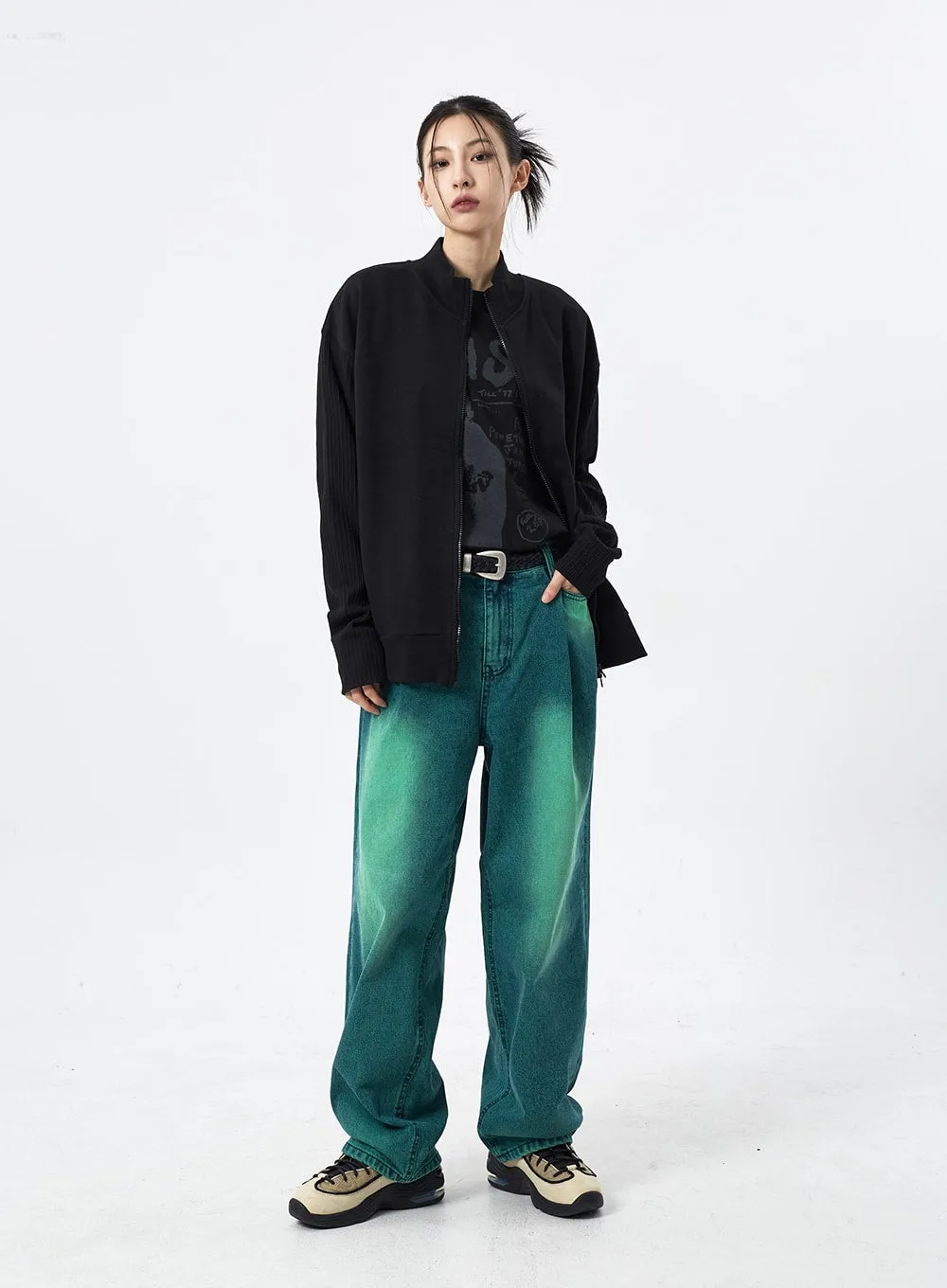 Color Wide Leg Jeans CM309