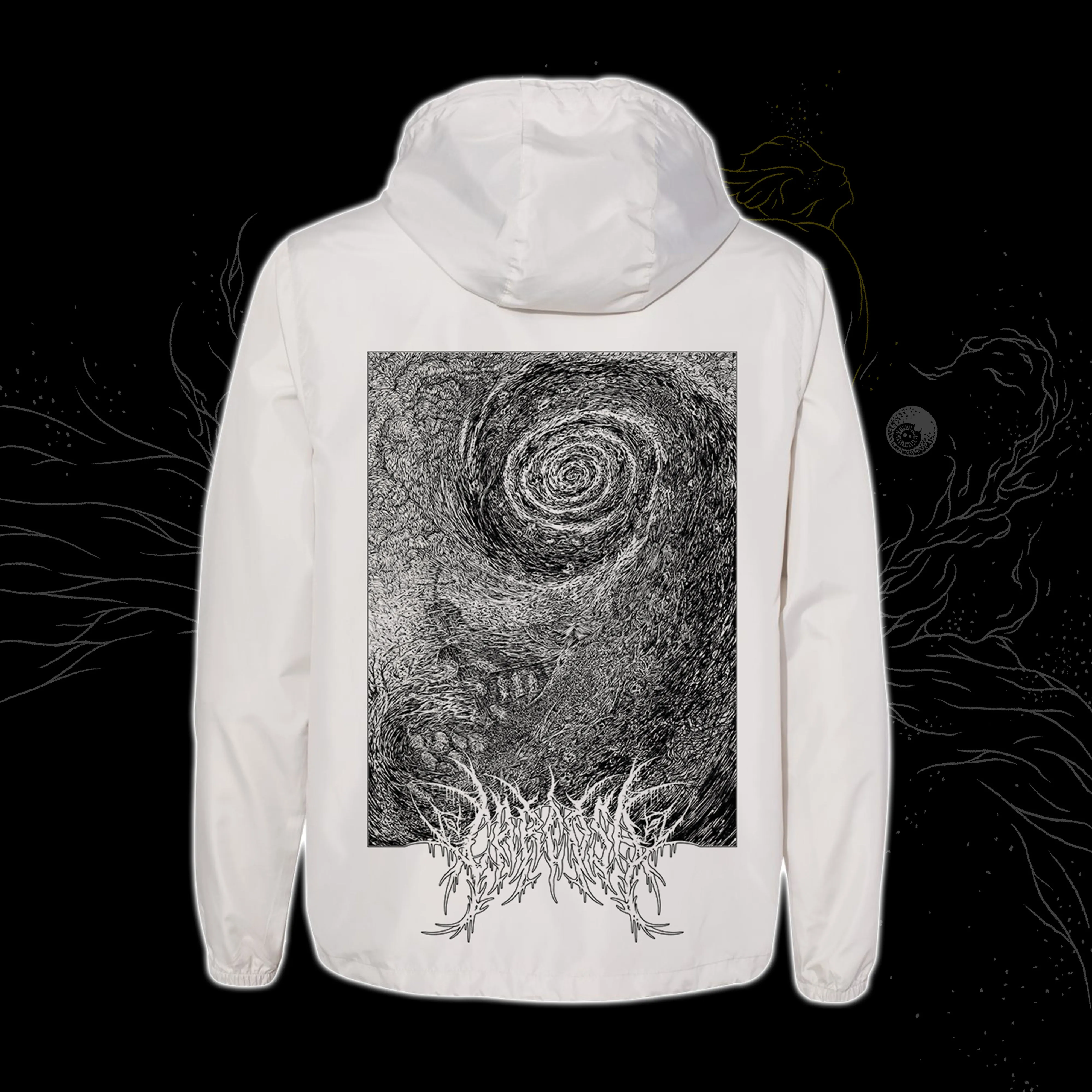 DESCENSUS SPIRAL Windbreaker (White Smoke)