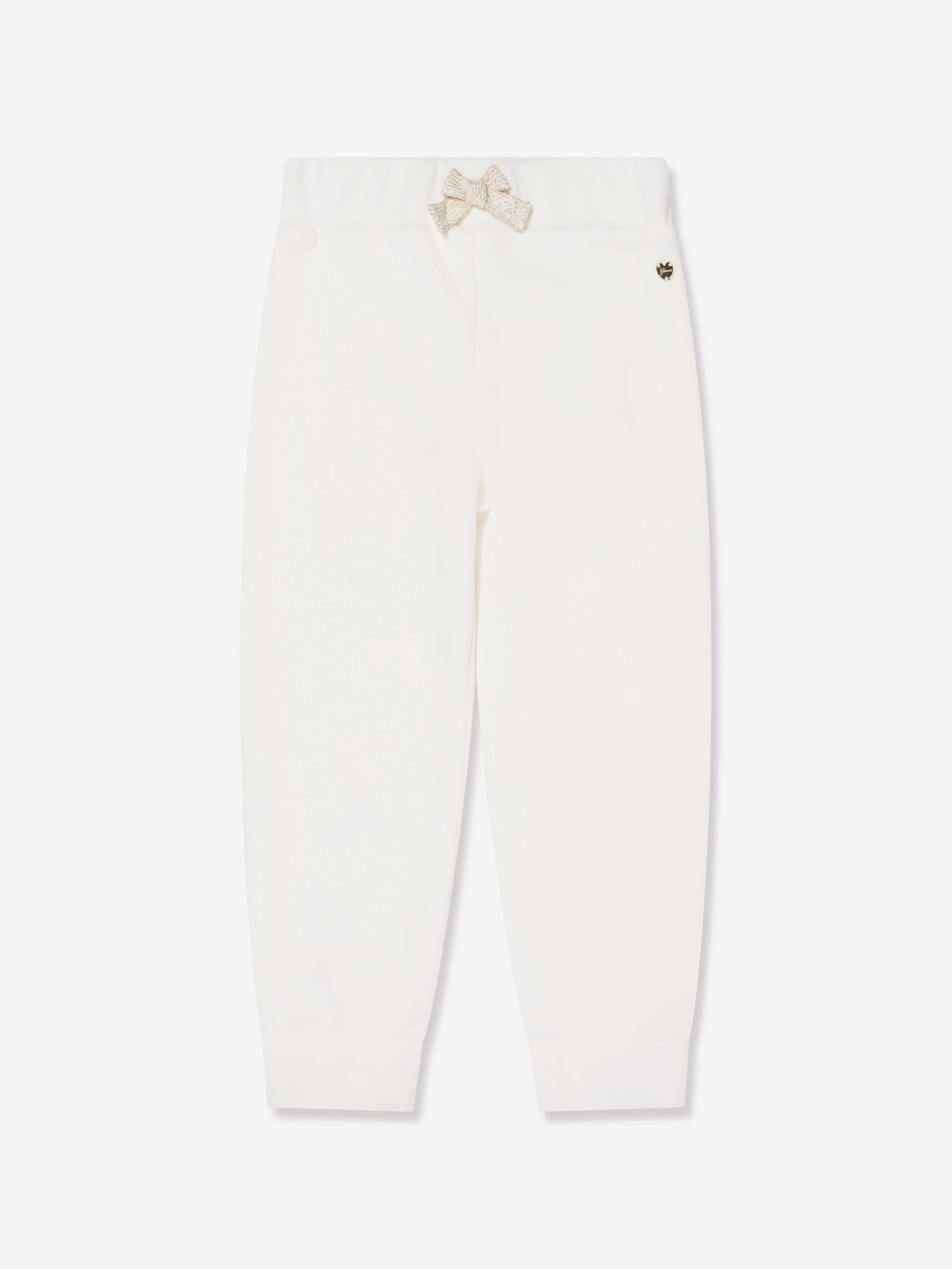 Guess Girls Logo Tracksuit in Ivory