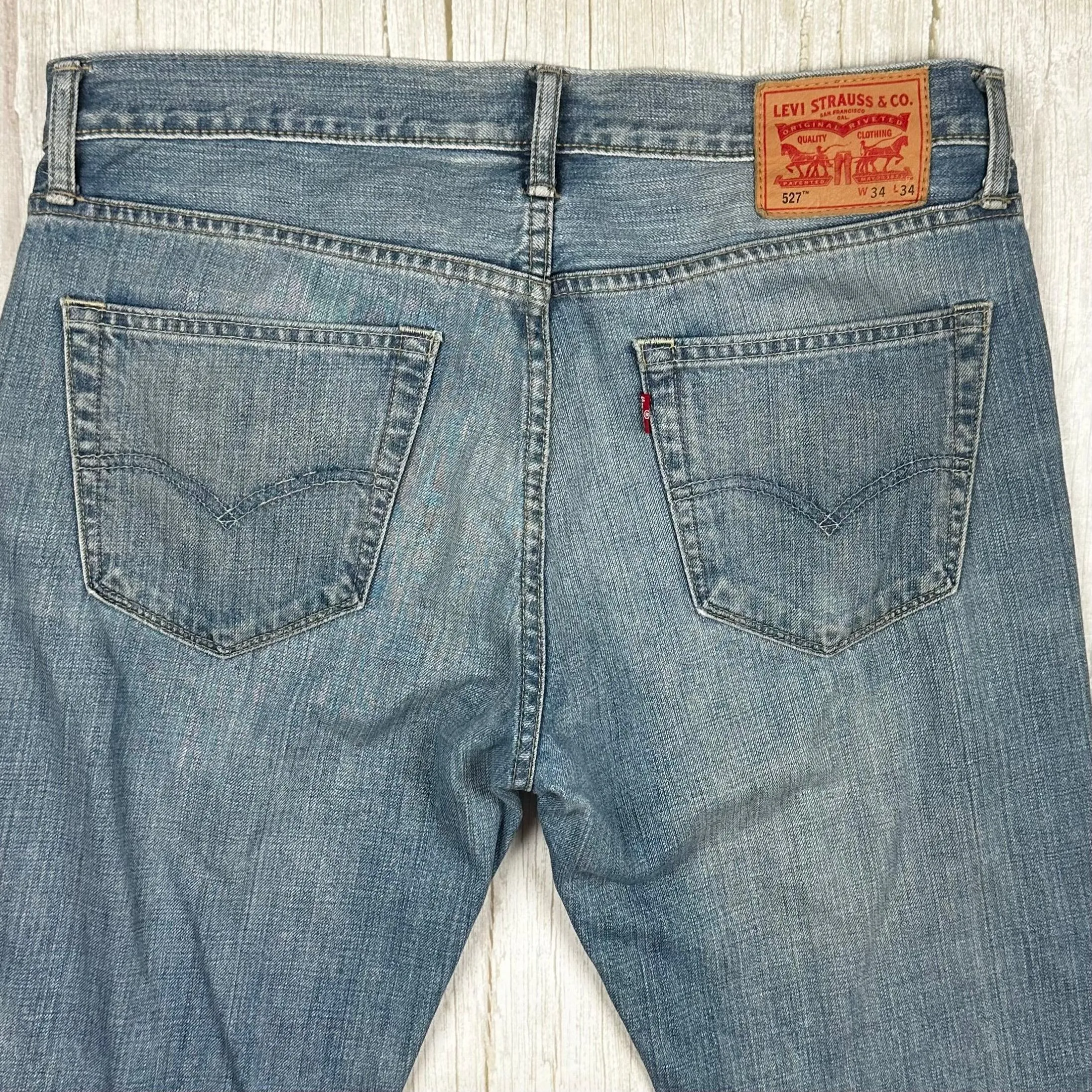 Levis 527 Mens Bootcut Jeans -Size 34/34