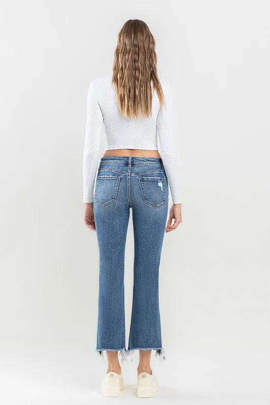 LOVERVET BY VERVET MID RISE ANKLE BOOTCUT JEANS