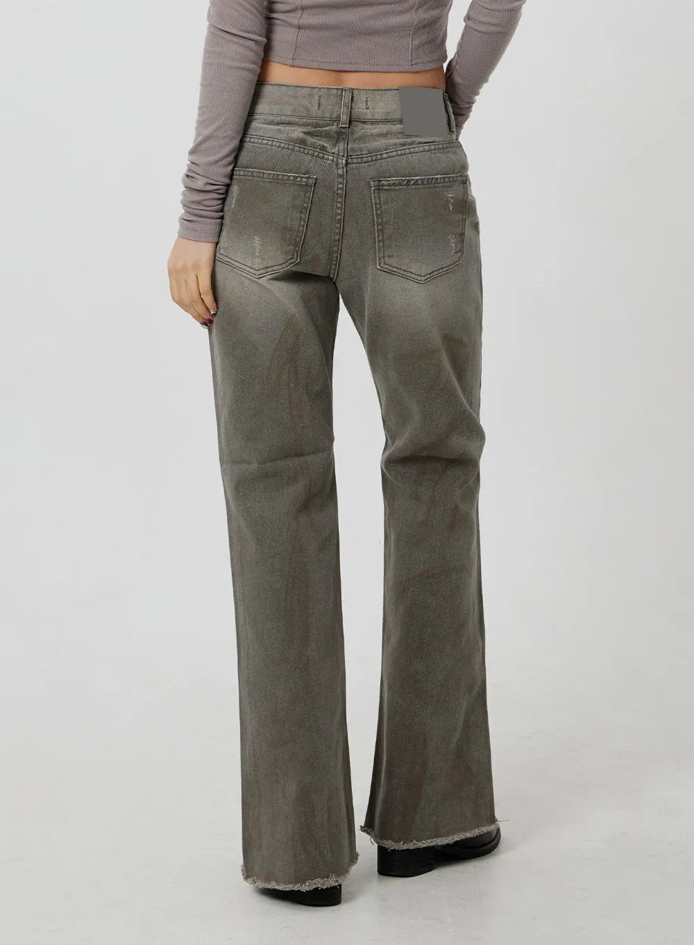 Low Rise Bootcut Jeans CF301