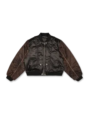 Mesh Sleeve Bomber Jacket