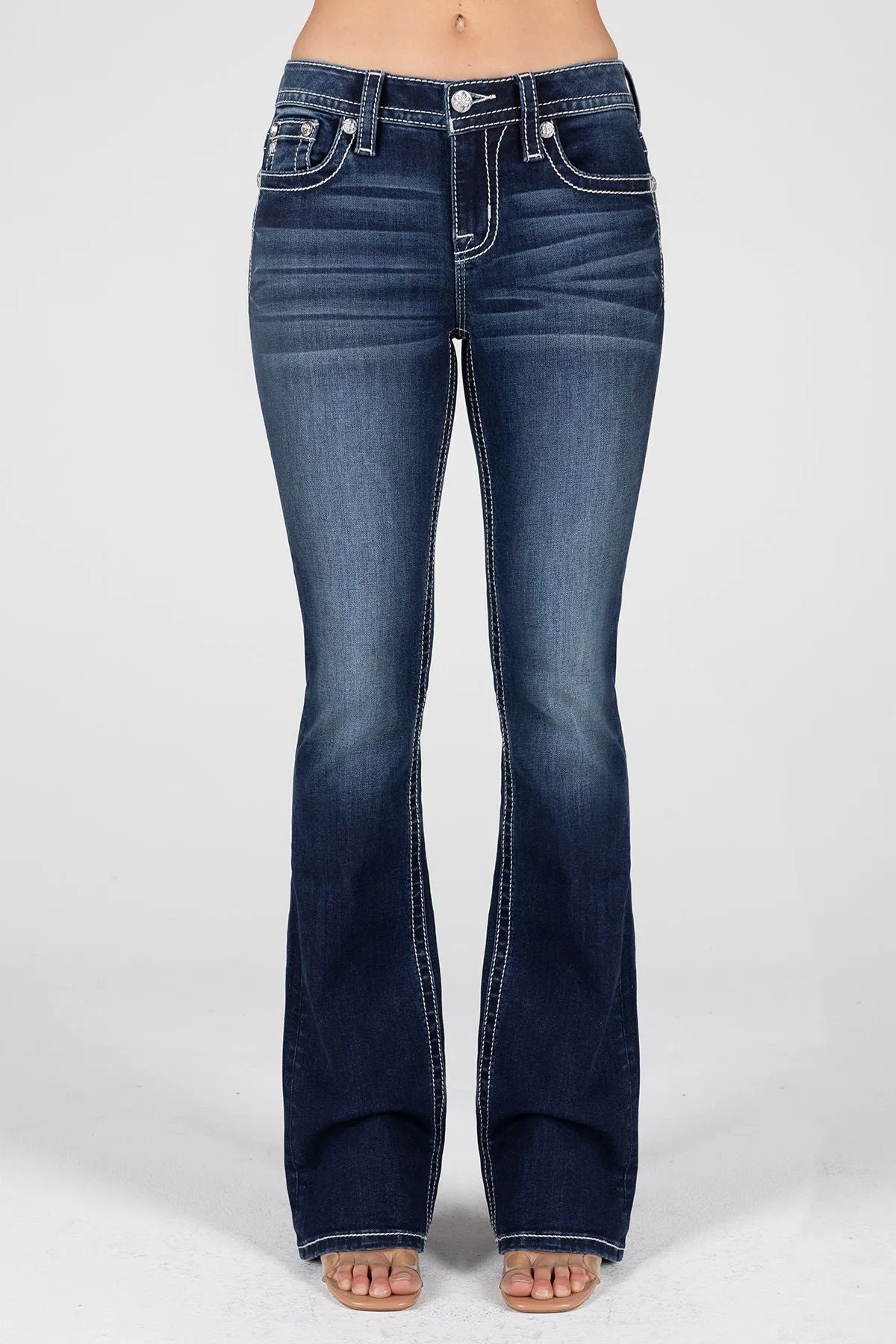 Miss Me Turquoise Aztec Bootcut Jeans