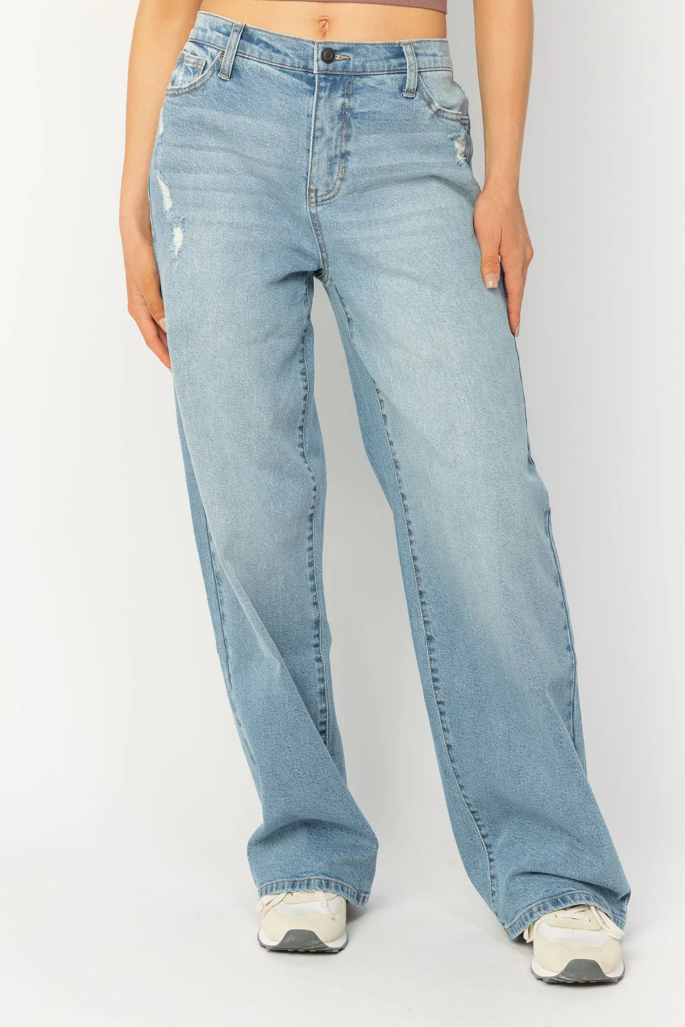 Myka Wash Wide Leg Jeans by Celebrity Pink