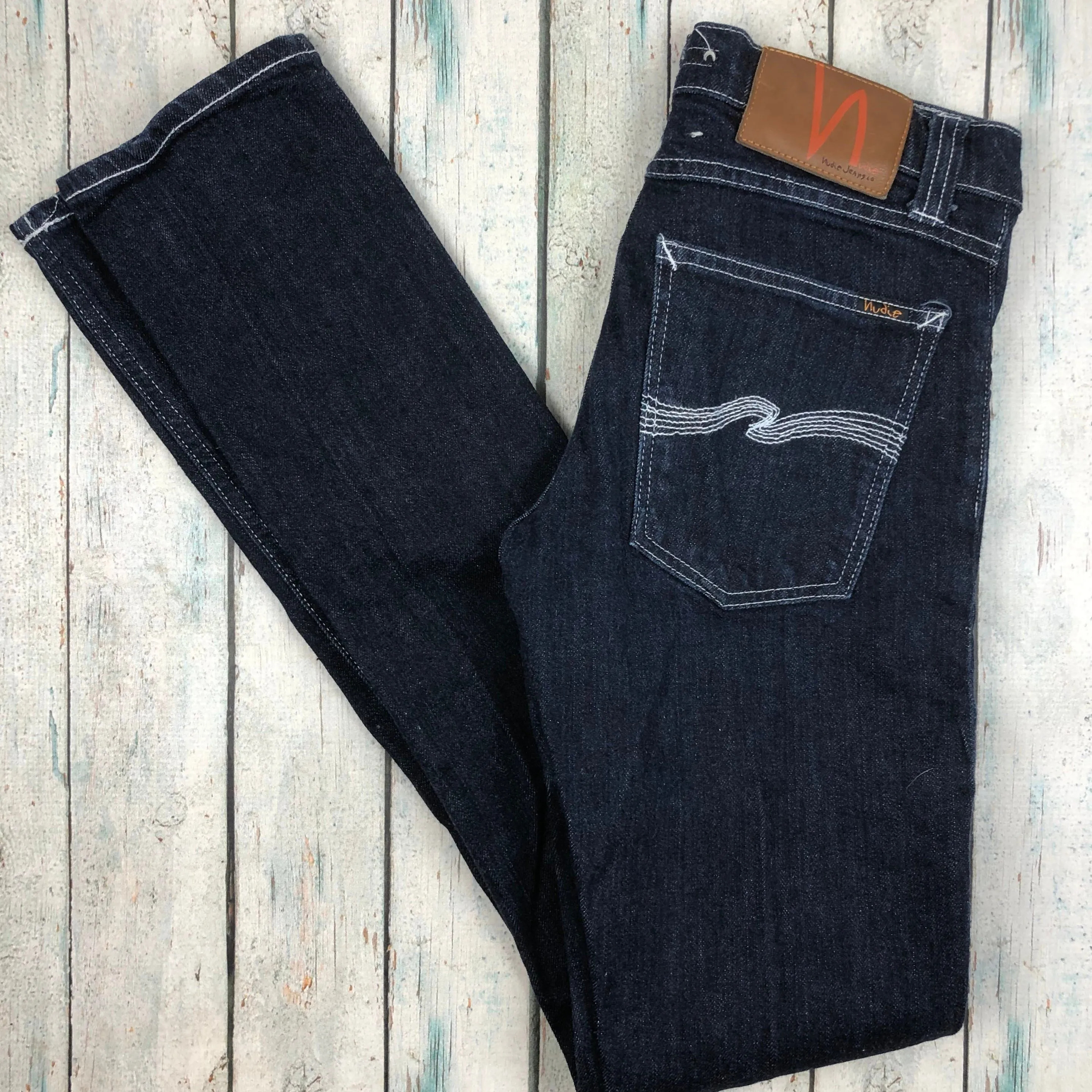 Nudie Jeans Co. 'Tight Long John' Organic Rinsed Jeans- Size 24