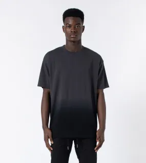 Ombre Box Tee Black/Grey