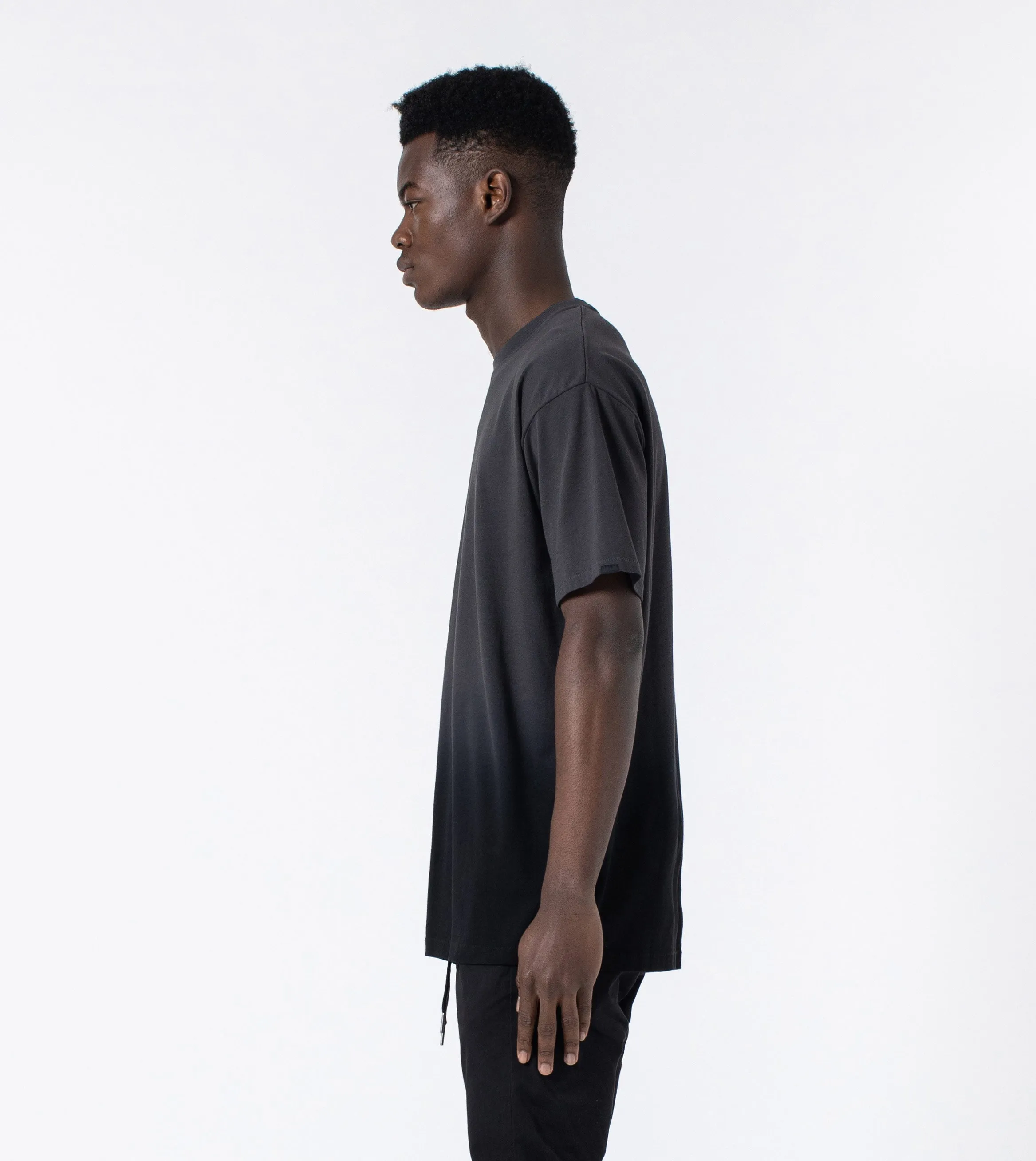 Ombre Box Tee Black/Grey