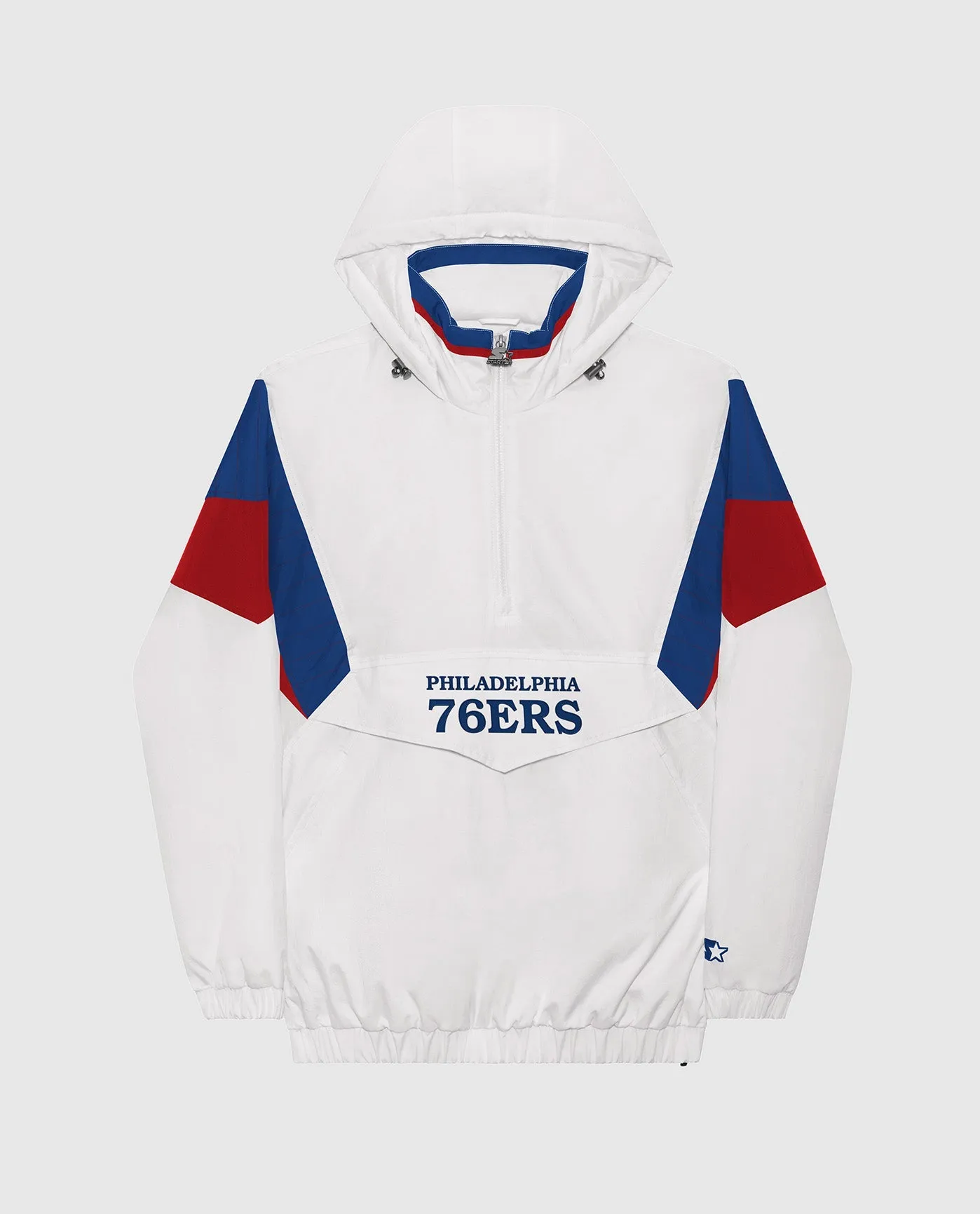 Philadelphia 76ers Breakaway Nylon Half-Zip Jacket