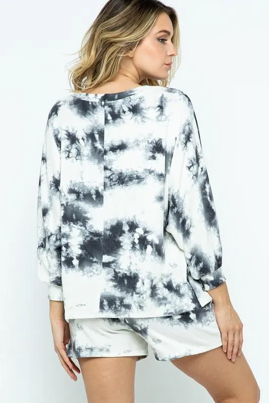 Pre-Order Casual Tie Dye Top