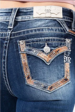 *PVM* Miss Me Fall Stitch Bootcut Jeans