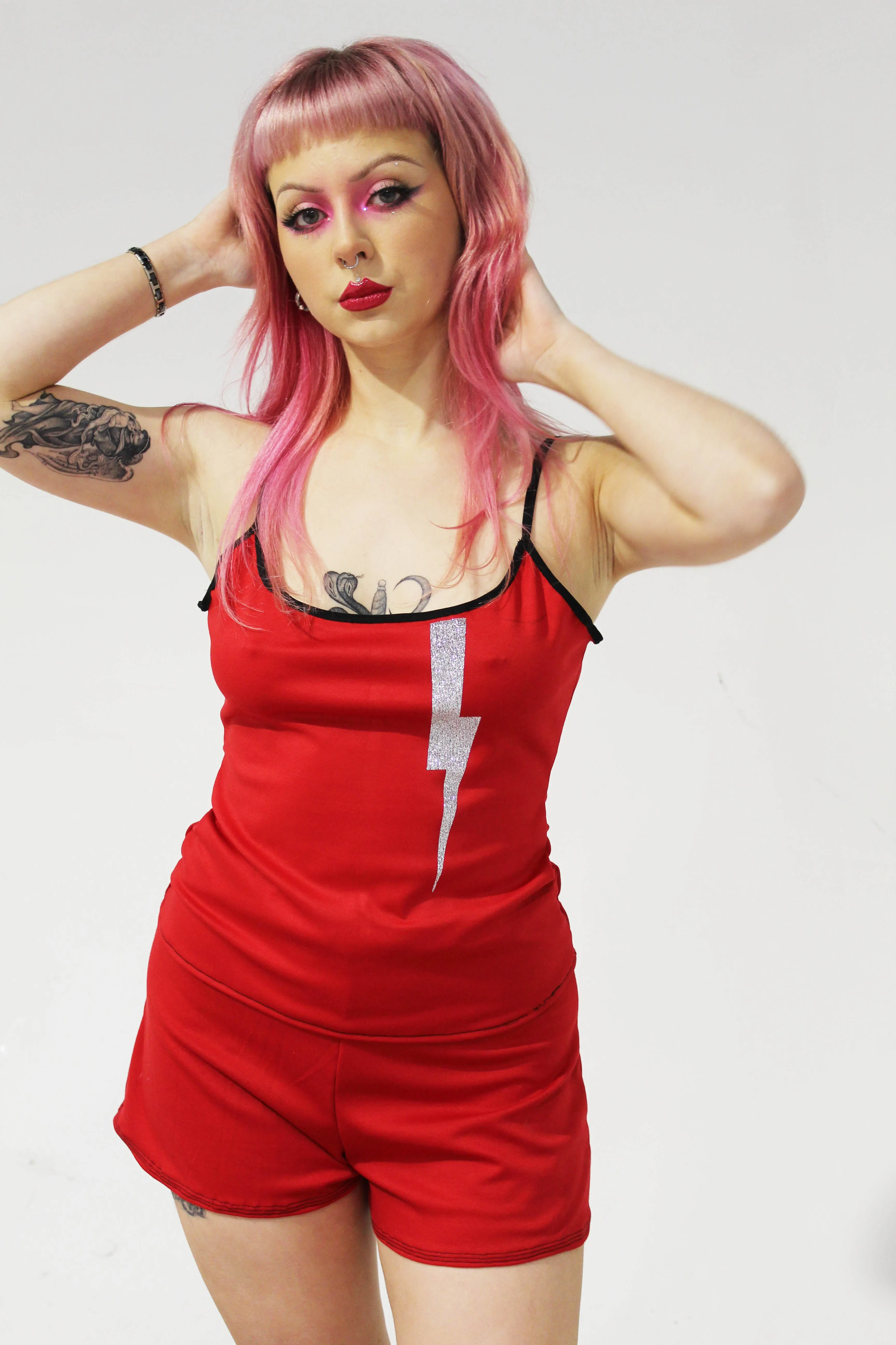 Red lounge shorts