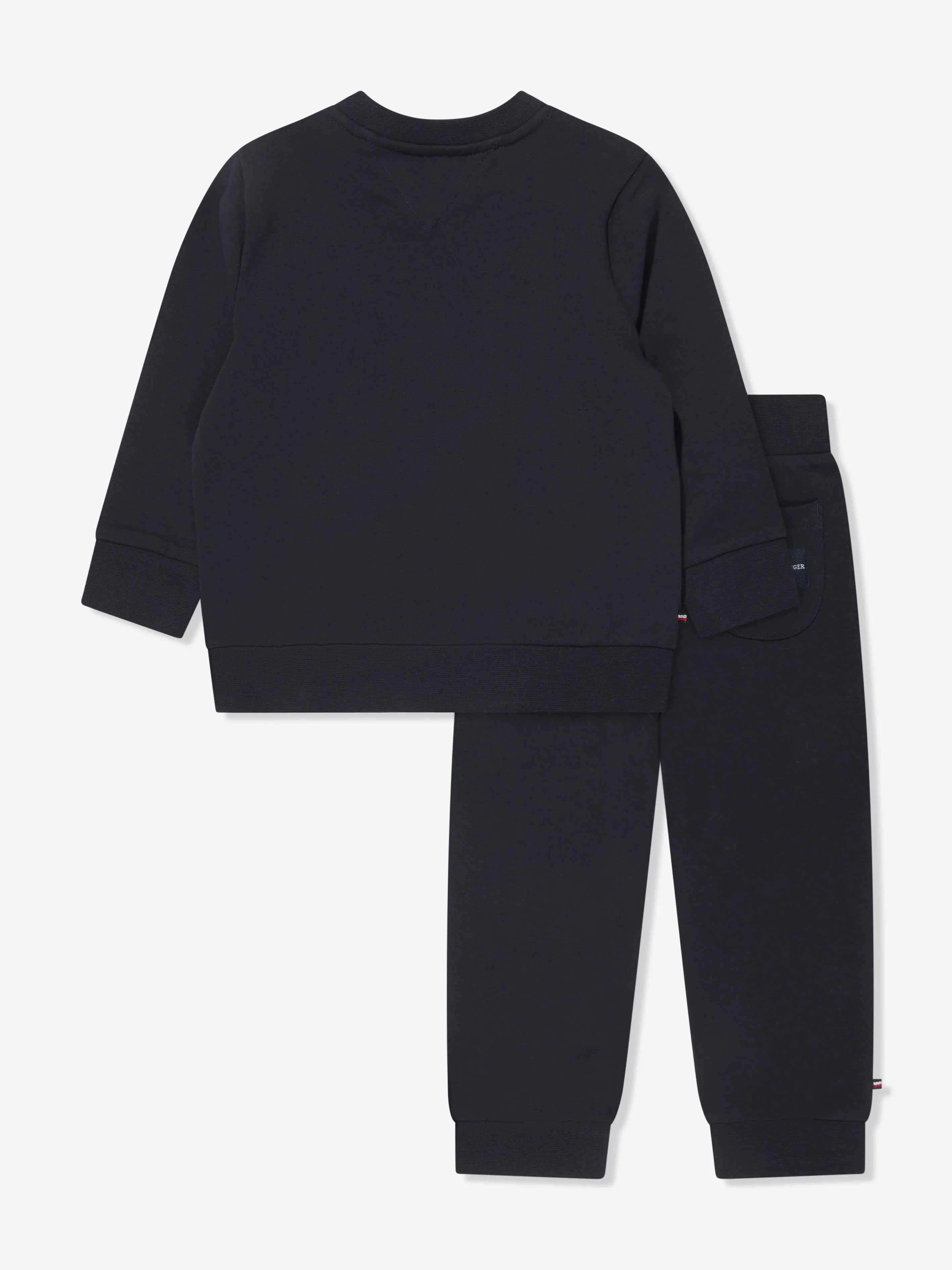 Tommy Hilfiger Baby Boys Curved Monotype Tracksuit in Navy