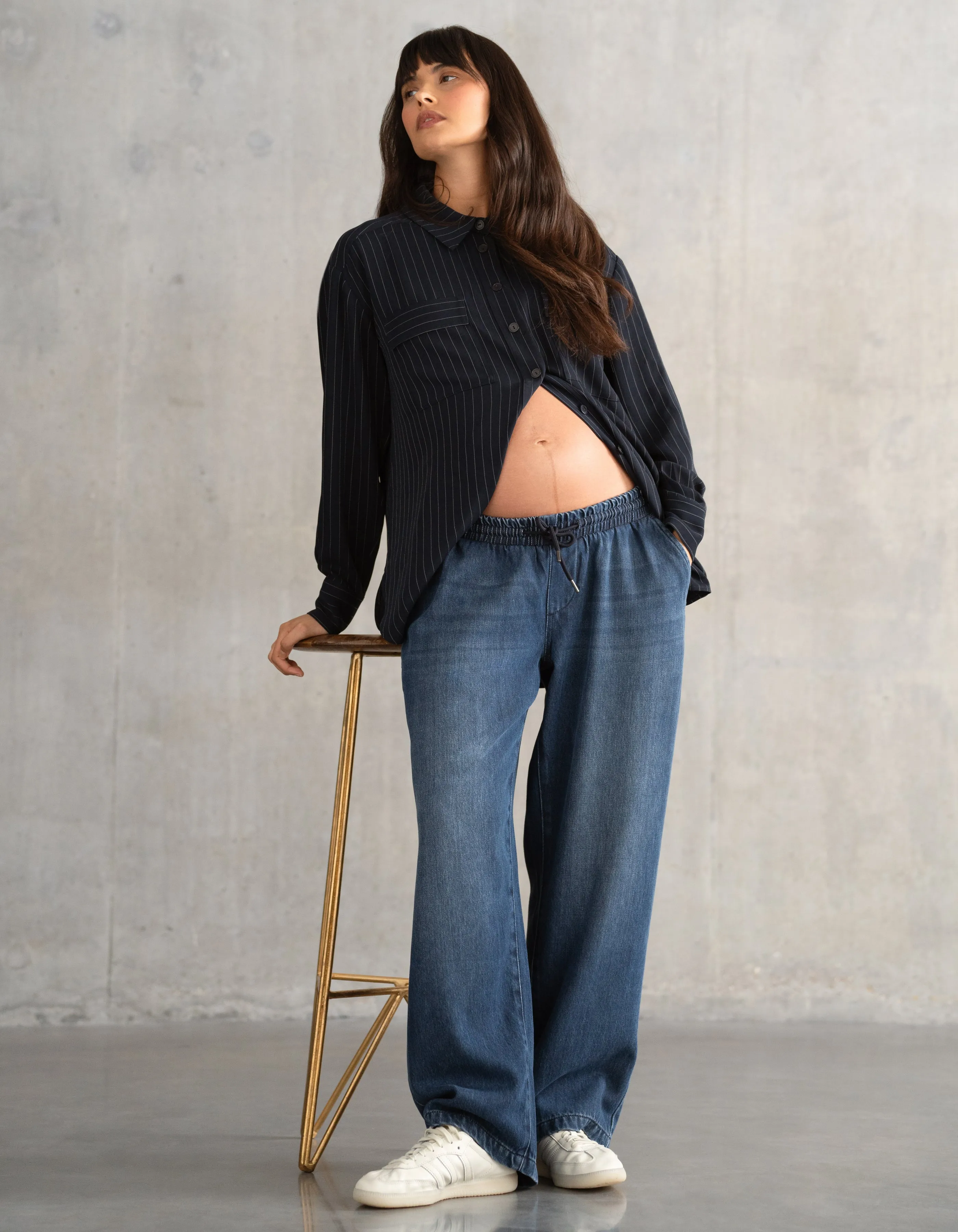 Under Bump Wide-Leg Maternity Jeans