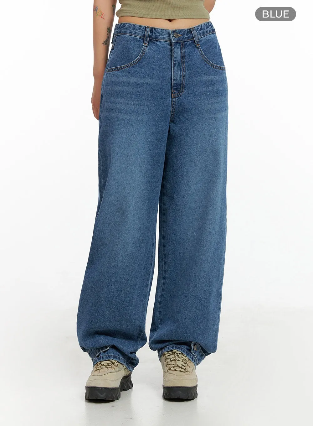 Wide Leg Baggy Jeans CL415