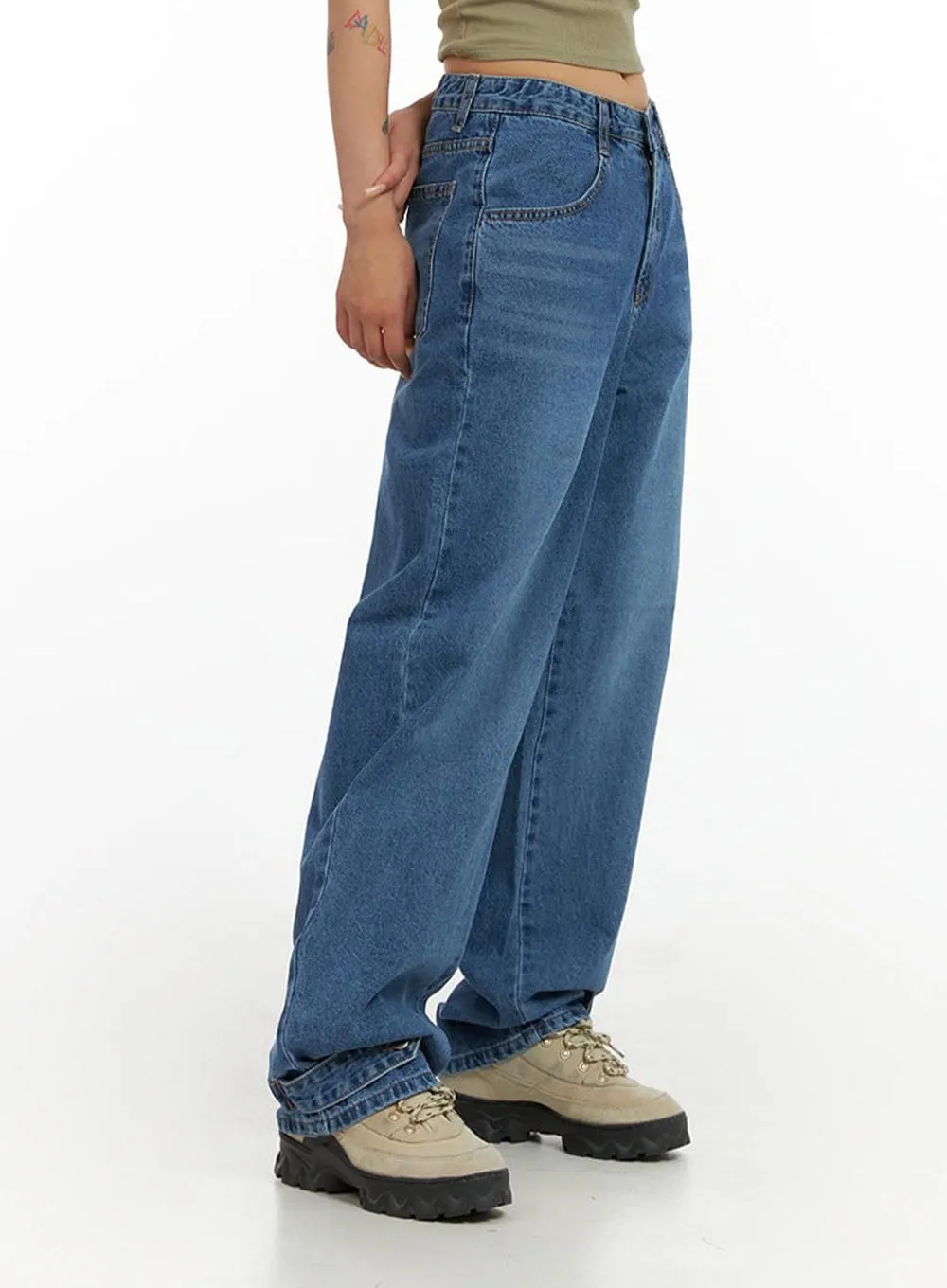 Wide Leg Baggy Jeans CL415