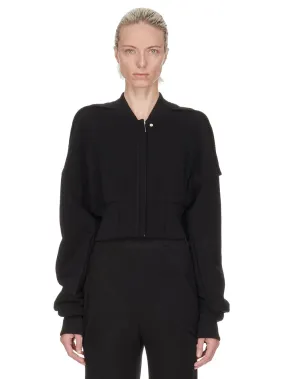 Woven Bomber Flight Jkt Black